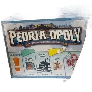 PeoriaOpoly Monopoly in Peoria IL opoly Board Game Toy Late for the Sky NIB RARE